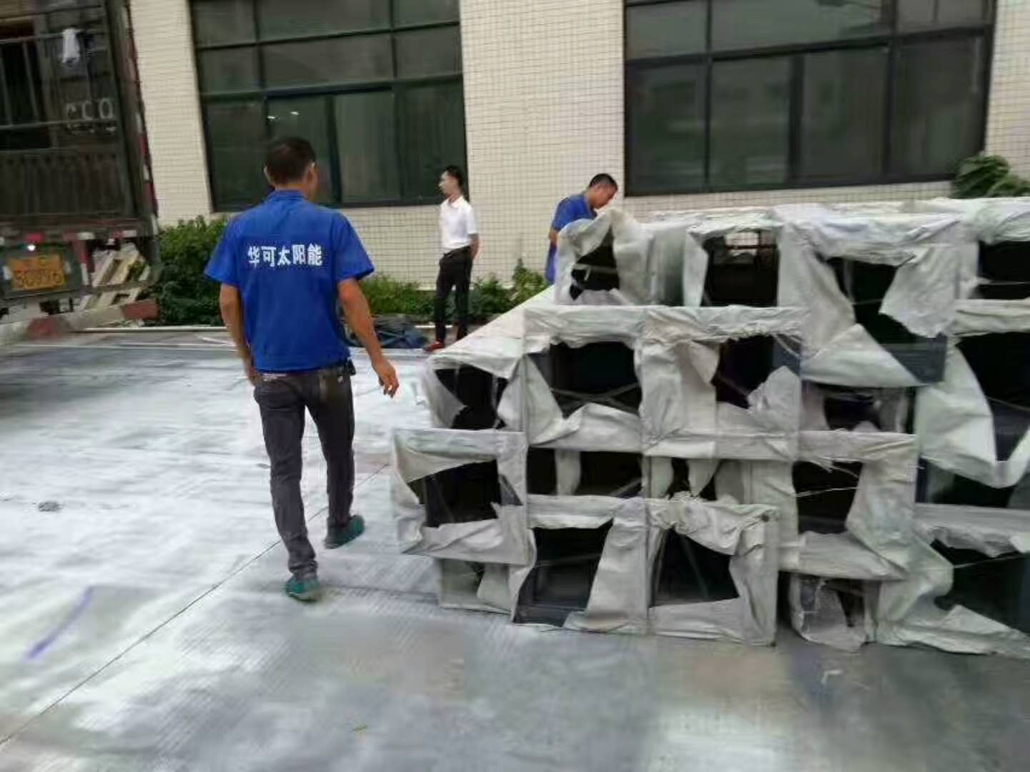 山東煙臺180套led景觀燈整車發貨中！